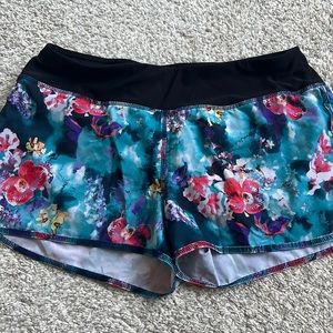 Ideology royal blue/purple athletic shorts with zipper pocket & underwear